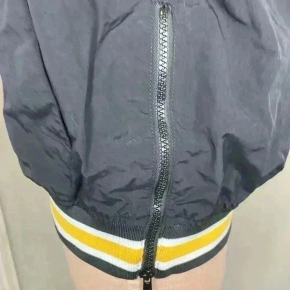 Vintage US ARMY Windbreaker Adult Large Black Nylon Pullover Military Uniform M - Picture 7 of 11